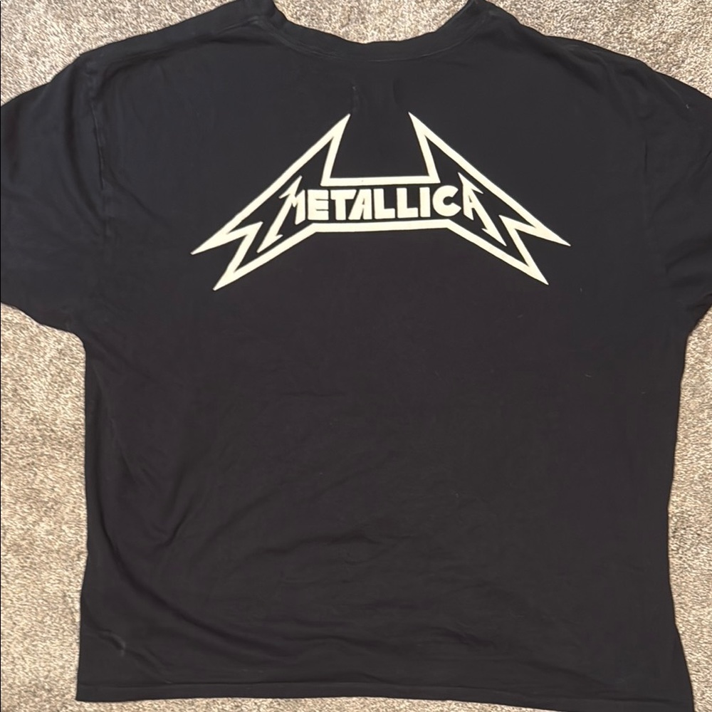 Fear of God Metallica Black T-Shirt - Size XL